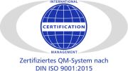 Zertifiziertes QM-System nach DIN ISO 9001_2015